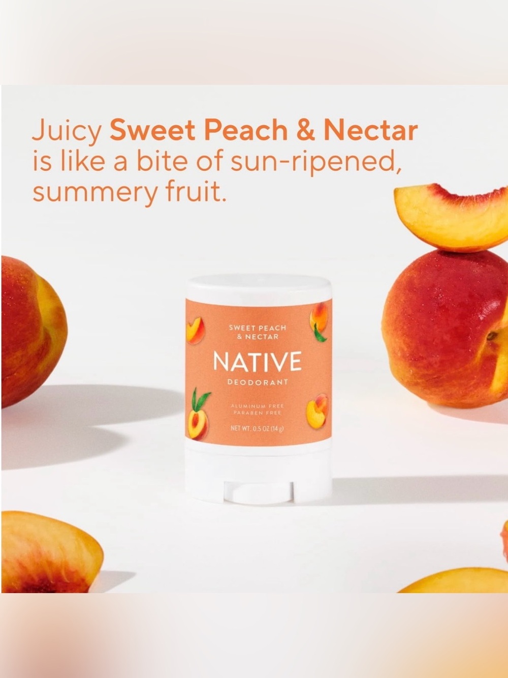 🎉 $5 Native Sweet Peach & Nectar Clean Deodorant - Picture 4 of 6